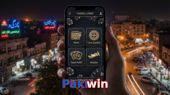Main screen of Pakiwin app page for PK players